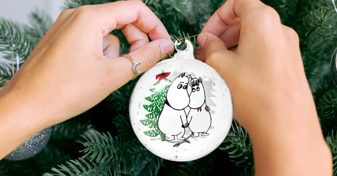 Mumitrolde julekugler med navn