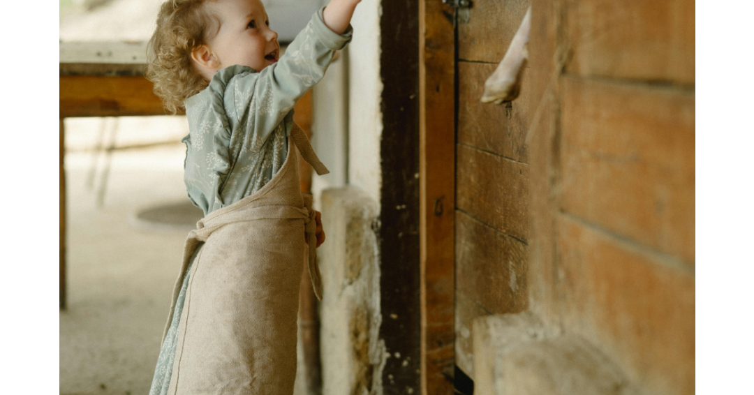 Forklæde til børn med navn