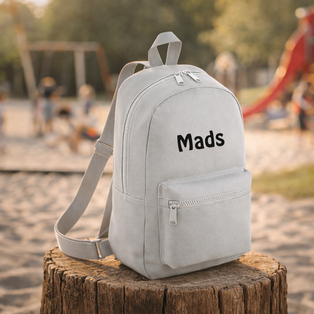 B�rnerygs�k, Gr� - Kan broderes med navn