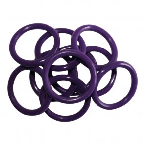 5 stk. O-ringe, Lilla