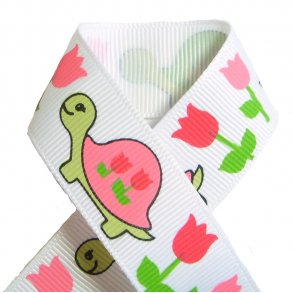 Grosgrainbnd - Skildpadde