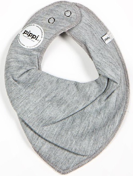 1 stk. Savlesmk bandana-Vlg farve-med/uden navn Grey melagne -123