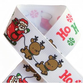 Grosgrainbnd-Julemand og rensdyr