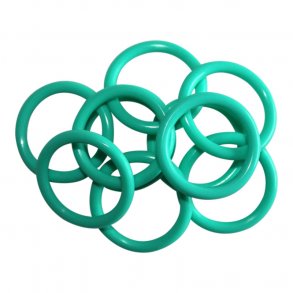 5 stk. O-ringe, Turkis