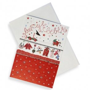 Tillykkekort med babytj