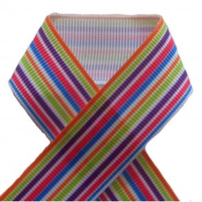 Grosgrainbnd - Striber retro multi