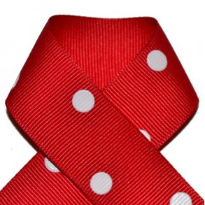 Grosgrainbnd - Prikker rd