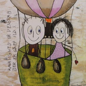 Tillykkekort fra Tusindfryd-Krlighed er venskab