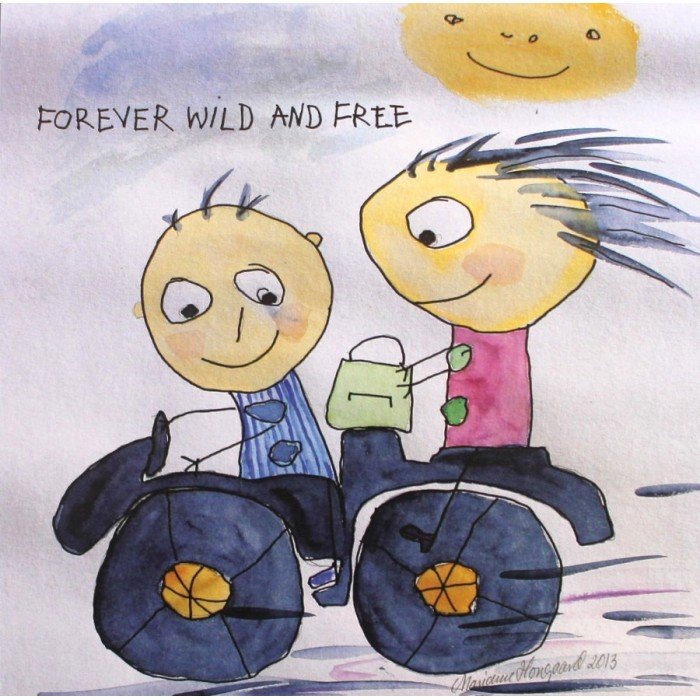 Tillykkekort fra Tusindfryd-Forever wild and free