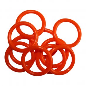 5 stk. O-ringe, Orange