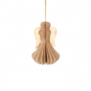 Engel  i genbrugspapir - Misty Rose - 7,5 cm