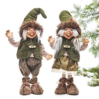 Trolde nissepar fra Pobra - 50cm