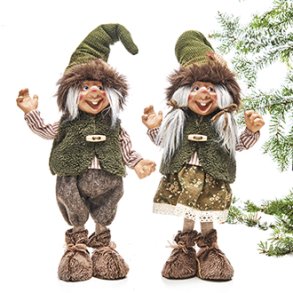 Trolde nissepar fra Pobra - 50cm