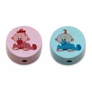 6 stk. Trperler - Baby - Blandet