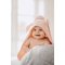 Babyh�ndkl�de med h�tte og kanin�rer - med/uden navn - Rosa