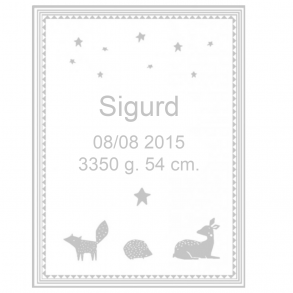 Bambi - Barnets personlige tppe med navn - Vlg mellem 7 farver