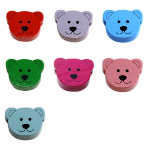 5 stk. Trperler - Bamser lille- Vandret - Blandet