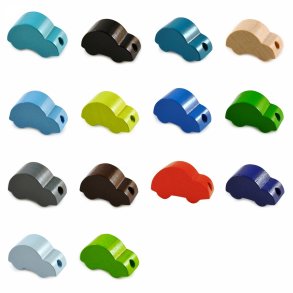 5 stk. trperler - Biler - Vandret - Blandede