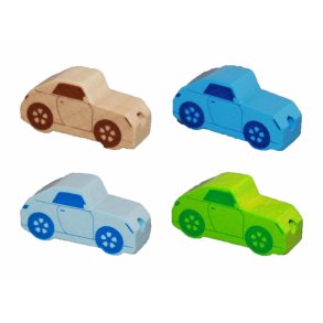 5 stk. trperler - Biler - Vandret - Blandede