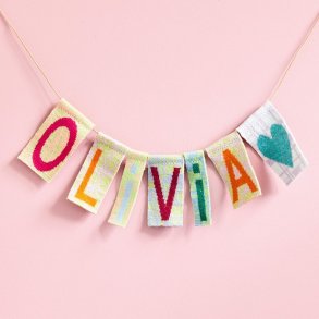 Strikkede bogstaver fra Linedyr