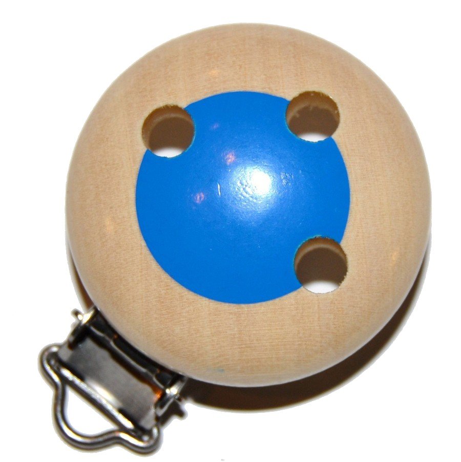 Tr�clips med motiver Natur med bl� cirkel