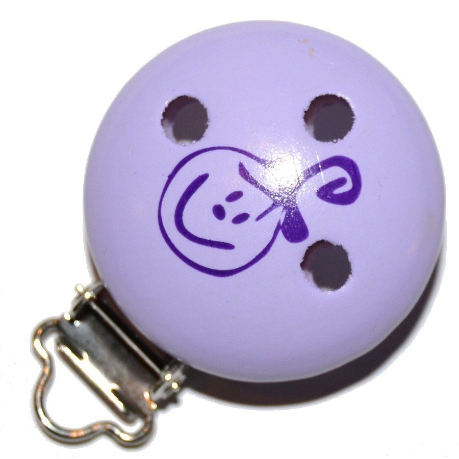 Tr�clips med motiver Lyslilla med lilla baby