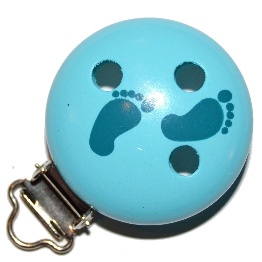 Tr�clips med motiver Turkis med petroleum f�dder