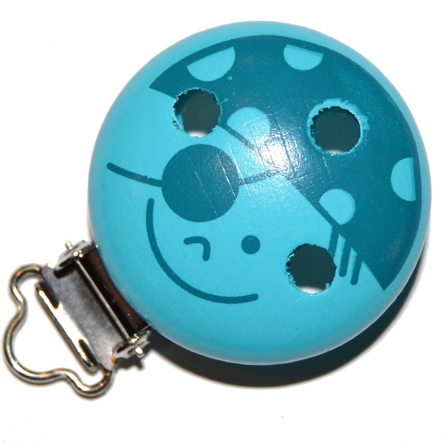 Tr�clips med motiver Turkis med petroleum pirat