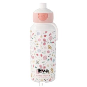 Drikkedunk-Flowers & Butterflies-med navn