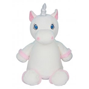 Hvid enhjrning bamse med/uden navn