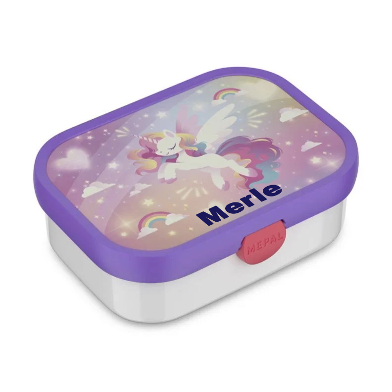 Mepal campus madkasse med navn - Enhj�rning