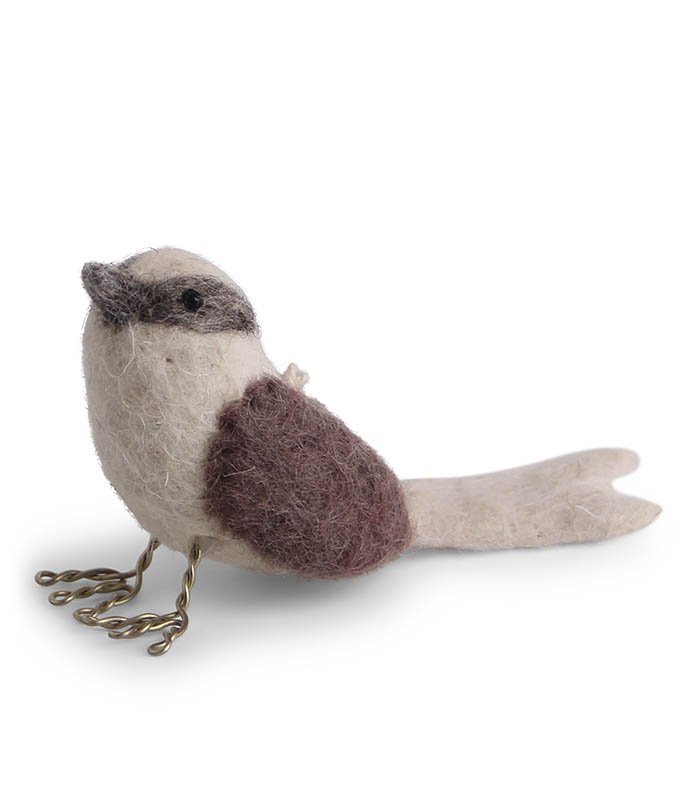 1 stk. filtet fugl fra En Gry og Sif filtet - Lavendel