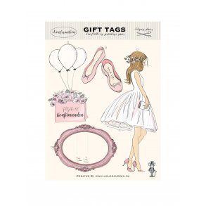 Gavemrker - Gift tags - Konfirmation - Pige