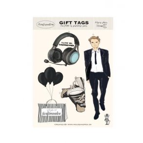 Gavemrker - Gift tags - Konfirmation Dreng
