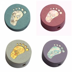 4 Stk. Trperler - Fod - Blandede