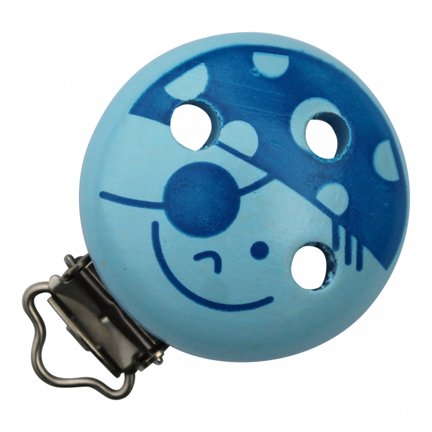 Tr�clips med motiver Babylysebl� med bl� pirat-2