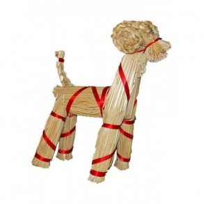 Mini julebuk med bnd 30 cm