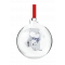 Mumitrolde julekugle med navn - Mumitrolden med halstrklde - 7 cm