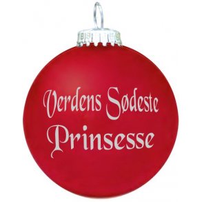 Julekugle - Mat - Verdens sdeste Prinsesse