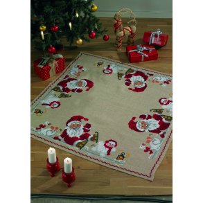 Broderikit - Juletrstppe - Skjtenissen - 122 x 122 cm