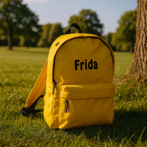 Junior Rygs�k med/uden navn - Gul