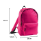 Junior Rygsk med/uden navn - Fuchsia