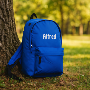 Junior Rygsk med/uden navn - Bl