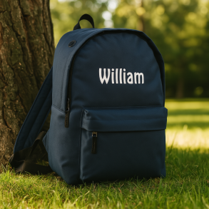 Junior Rygsk med/uden navn - Navy