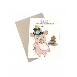 Tillykkekort - Bake the world a better place