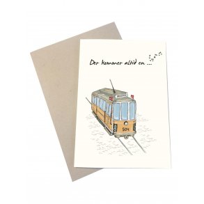 Tillykkekort - Linie 8 (Sporvogn)