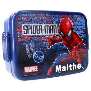 Madkasse med navn - Spiderman