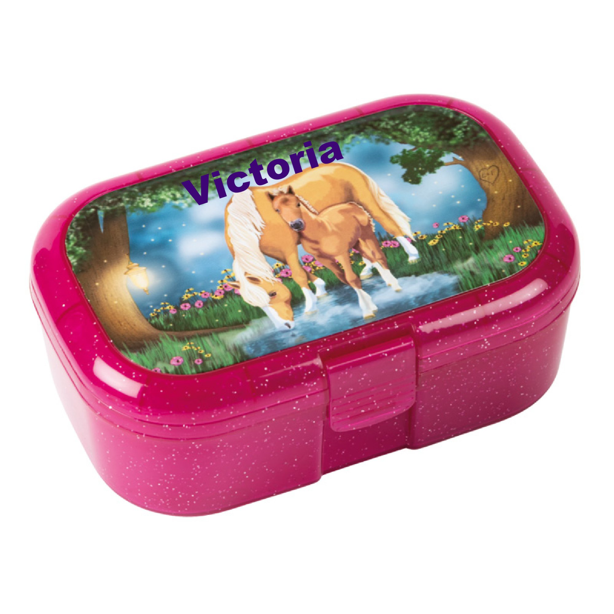 Madkasse Glimmer og hest m/fl, Med Navn