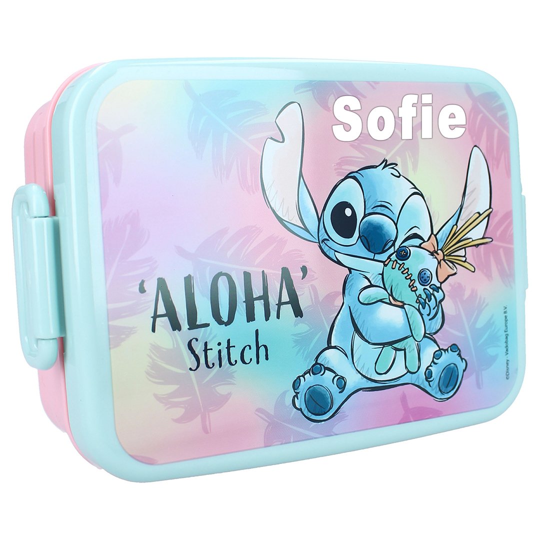 Madkasse med navn - Stitch