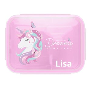 Madkasse med Enhjrning, Med navn